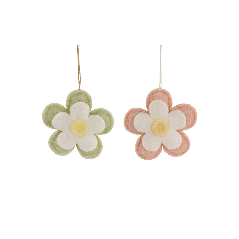 Fiore in Feltro Pendente