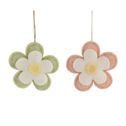 Fiore in Feltro Pendente