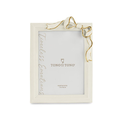 Portafoto Bianco con Fiocco