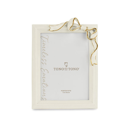 Portafoto Bianco con Fiocco