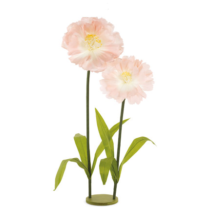 Fiori Rosa con Base 90cm