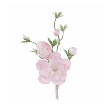 Pick Fiori e Uova Rosa 16cm