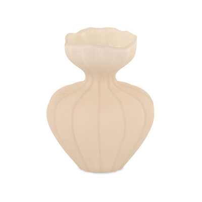 Vaso in Vetro Avorio 19cm