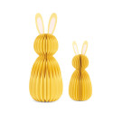 Coniglietto Decorativo Giallo in Carta Plissé