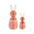 Coniglietto Decorativo Rosa in Carta Plissé