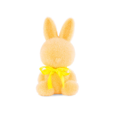 Coniglio Floccato Giallo 18cm