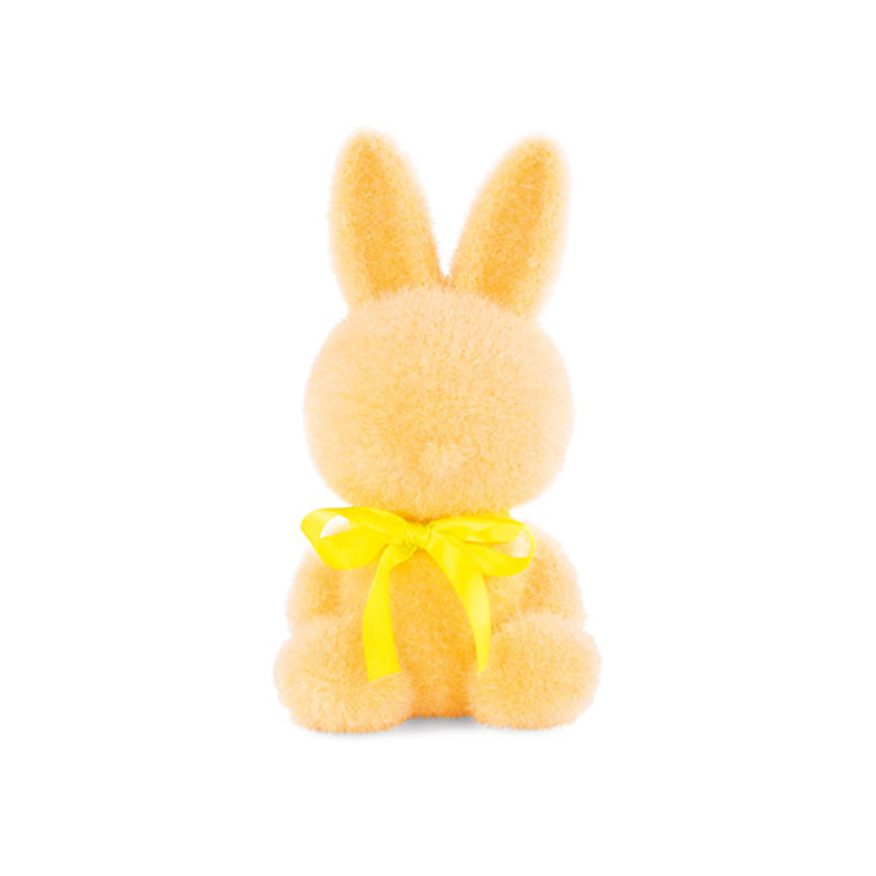 Coniglio Floccato Giallo 18cm