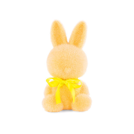 Coniglio Floccato Giallo 18cm