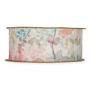 Nastro Tessuto Chiffon A Fiori