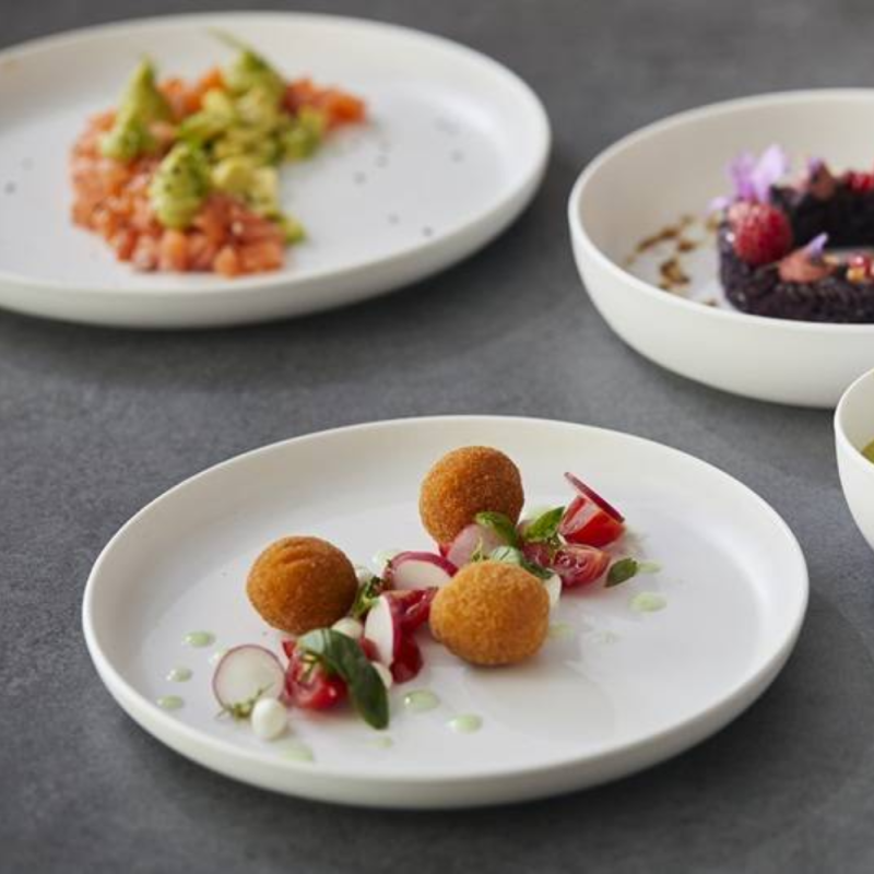 Piatto Piano Bianco in Melamina