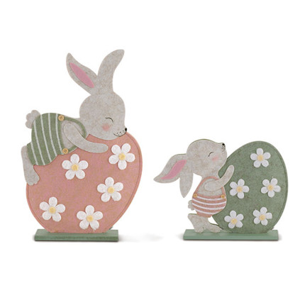 Coniglietto con Uovo su Base