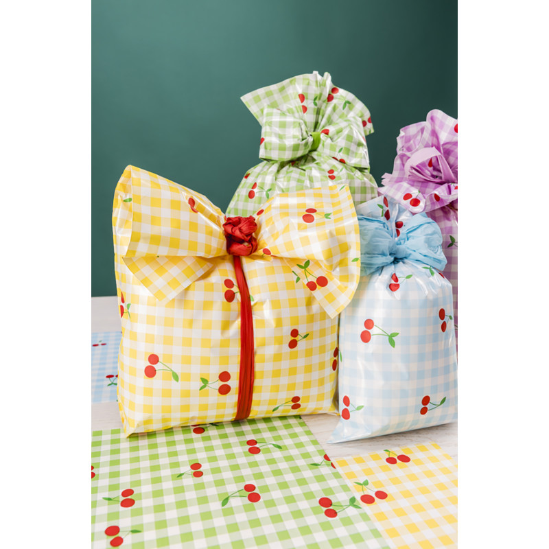 Buste da Regalo in Polipropilene Cherry (50 pezzi) Incartare