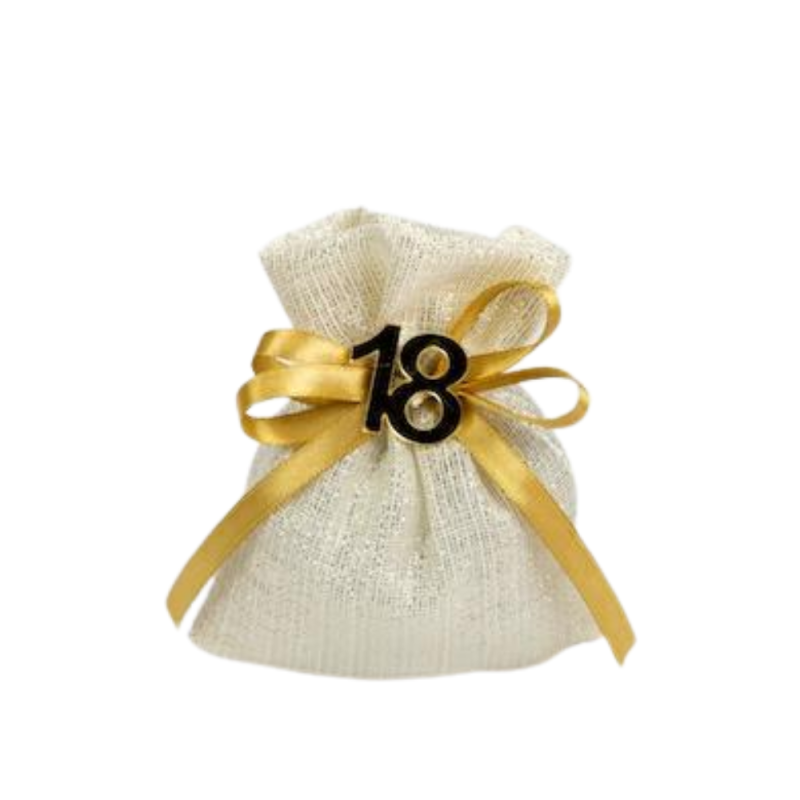 Sacchetto In Tessuto Lux Oro