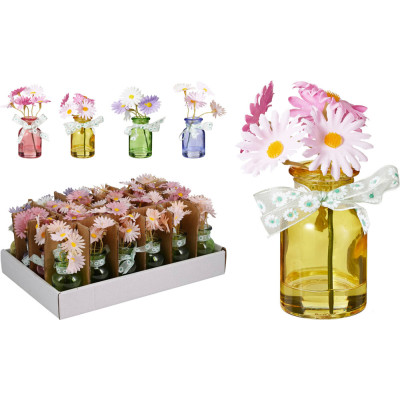 Vasetto in Vetro con Fiori