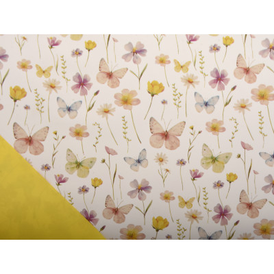 Fogli in Polipropilene Butterflies Bianca (25 Fogli) 2