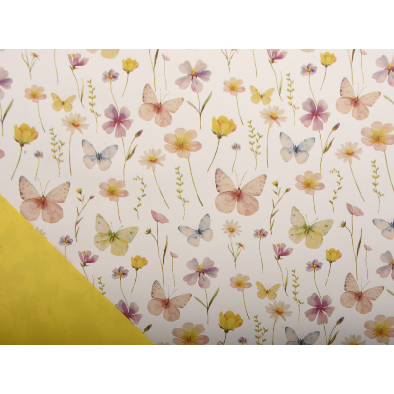 Fogli in Polipropilene Butterflies Bianca (25 Fogli)