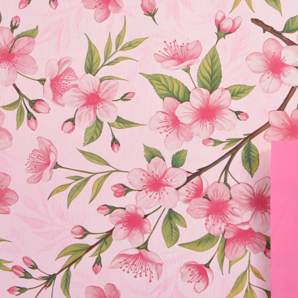 Fogli in Polipropilene Fiori di Pesco (25 Fogli)