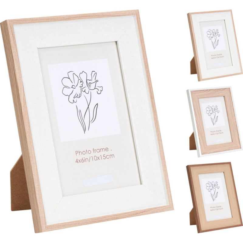 Portafoto Bianco e Legno