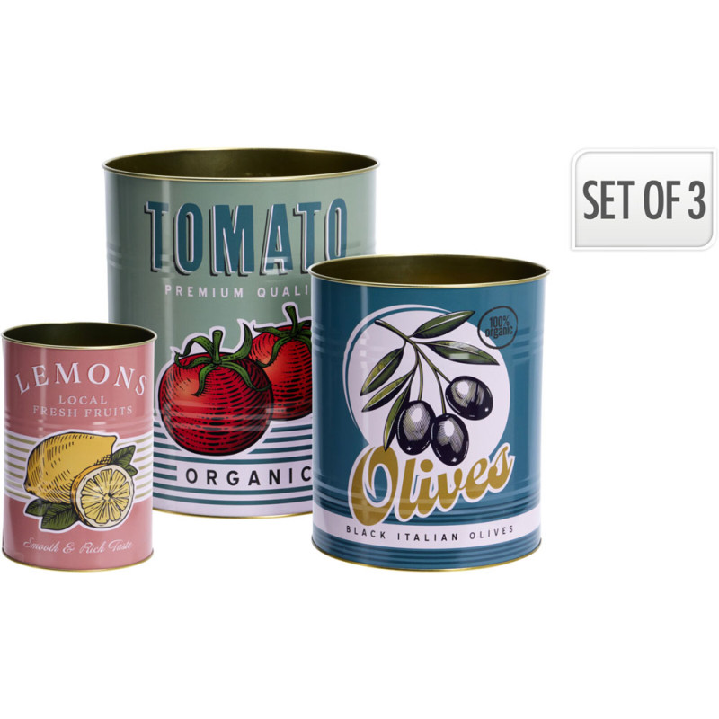 Contenitore Barattolo in Latta