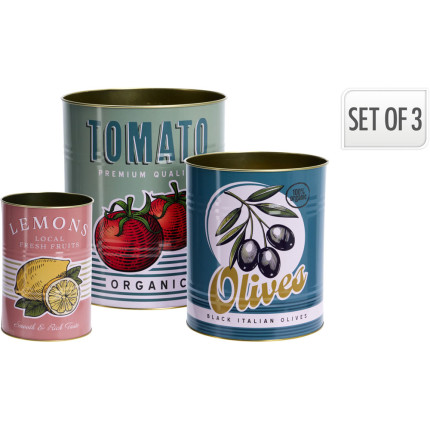 Contenitore Barattolo in Latta