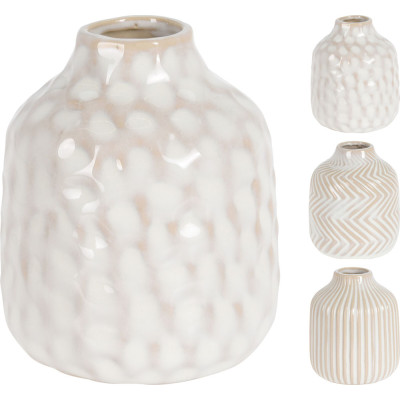 Vaso in Ceramica Trama Beige