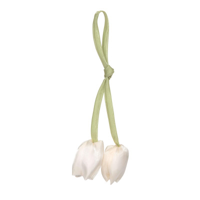 Lacci Tulipani Crema (3 Pezzi)