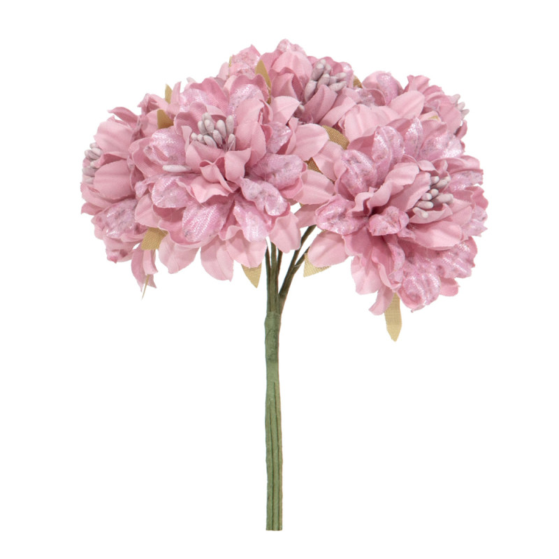 Mazzo 6 Dalie Rosa Antico