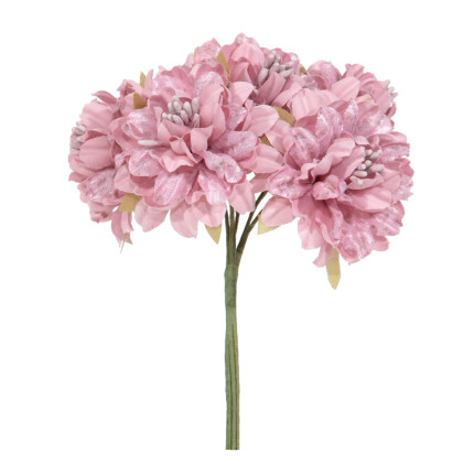 Mazzo 6 Dalie Rosa Antico