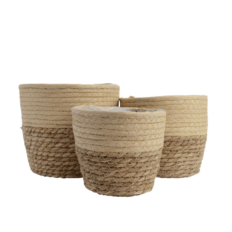 Vaso in Corda Beige
