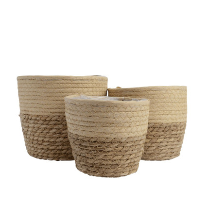 Vaso in Corda Beige