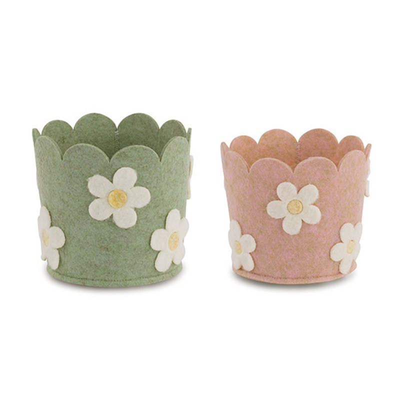 Contenitore Margherite in Feltro