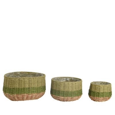 Cesto in Corda Verde Tondo 2