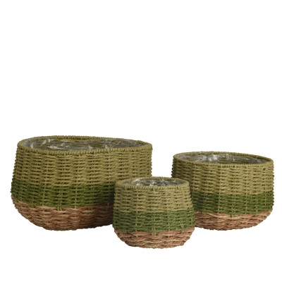 Cesto in Corda Verde Tondo