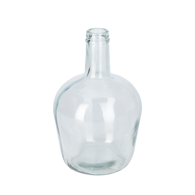 Vaso a Bottiglia in Vetro Trasparente