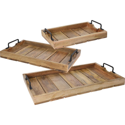 Vassoio in Legno di Mango con Manici