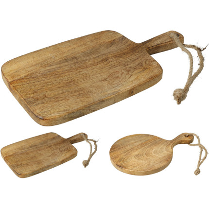 Tagliere in Legno di Mango con Cordino