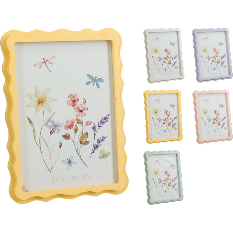 Cornice Onda in Legno Pastello