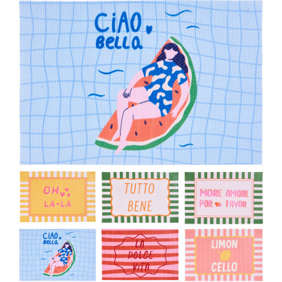 Tovaglietta Fantasia Con Scritta