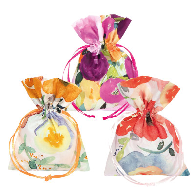 Sacchettino Portaconfetti Acquerello con Cordini