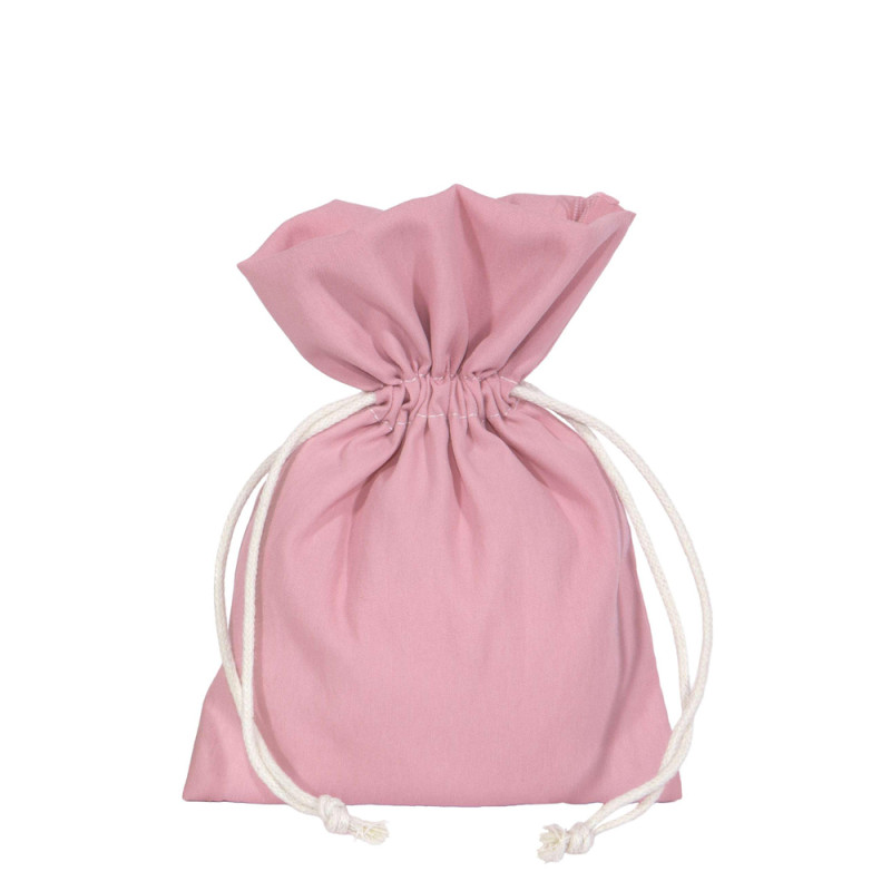 Sacchettino Portaconfetti Anna Rosa Con Cordino in Cotone