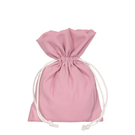 Sacchettino Portaconfetti Anna Rosa Con Cordino in Cotone