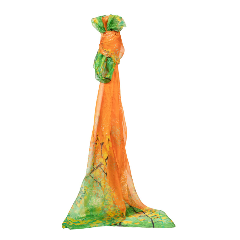 Foulard Decorativo Arancio e Verde