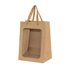 Sacchetto con Finestra e Manico in Tessuto