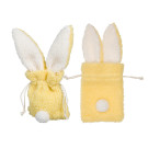 Sacchettino Peluche Con Orecchie Coniglio