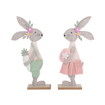 Coniglietto in Feltro su Base