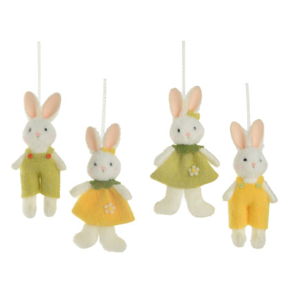 Coniglietto con Vestito in Feltro