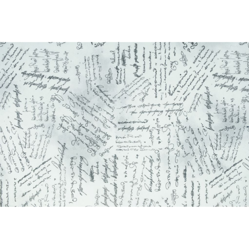 Fogli Carta Velina Script Bianco