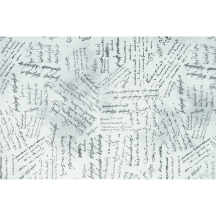 Fogli Carta Velina Script Bianco