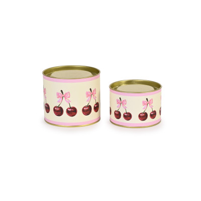 Scatola in Latta con Ciliegie