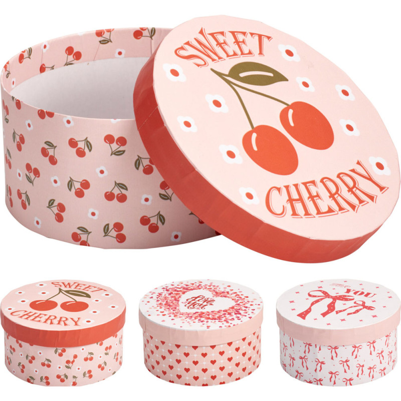 Scatola Tonda Love Rosa